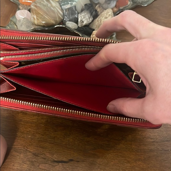 Louis Vuitton Monogram Wallet with Red Accents - Picture 7 of 14